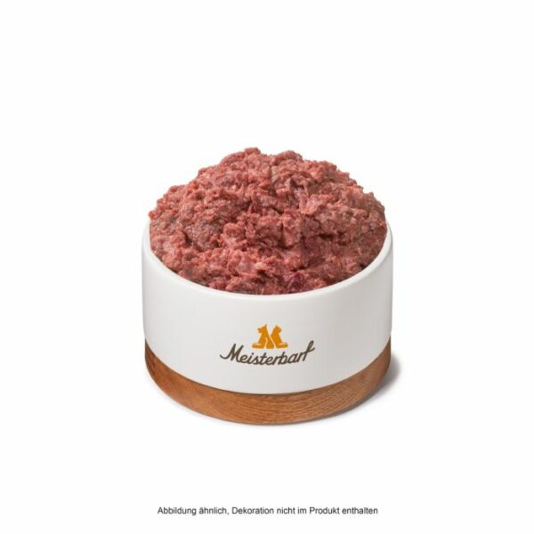Meisterbarf Rindfleisch gewolft - 500g für Hunde und Katzen - 100% Rindfleisch, ideal für BARF Ernährung. Jetzt bei barf-versand.ch erhältlich.